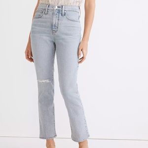 Madewell The Perfect Vintage Crop Jean in Sudbury wash. Size 27. NWT.